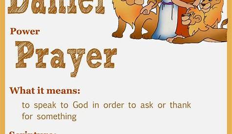 4 Приговоренная молитва героев Священного Писания Даниила в библейских уроках Льва для детей