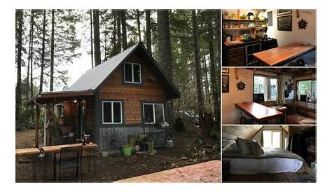 Крошечные дома на продажу Олимпийского полуострова очаровательная каюта в национальном парке