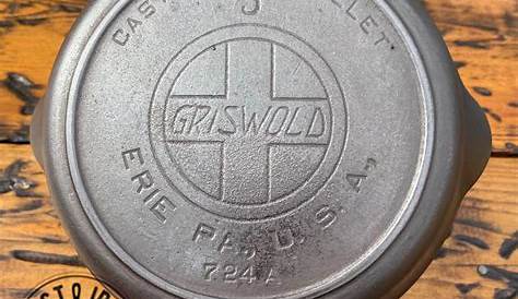 14 Железный скиллет Грисволда с большим логотипом и тепловой этси