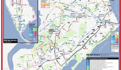 Staten Island Express Bus Service Map Карта Калифорнии