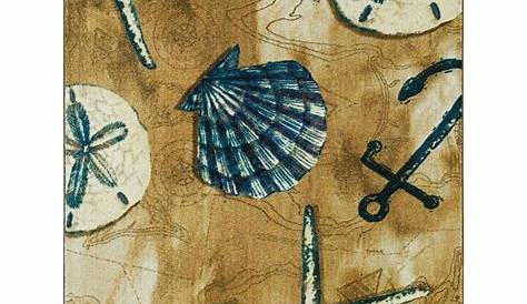 Mohawk Tide Pool Bath Rug Home Shells Прибрежная зона на распродаже