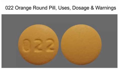 Оранжевая таблетка A66 022 Round использует дозу и предупреждает о здоровье