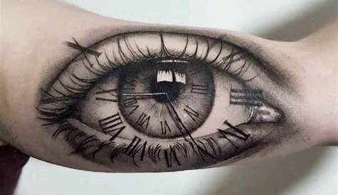 Татуировка «Глаз и часы» от Pol Post 26271