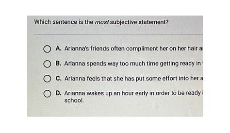 Какой приговор является самым субъективным, решен вопрос из 10