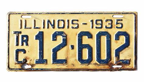 Иллинойс Трейлер Лицензионные Пластыри 1935 12602 Манкаве